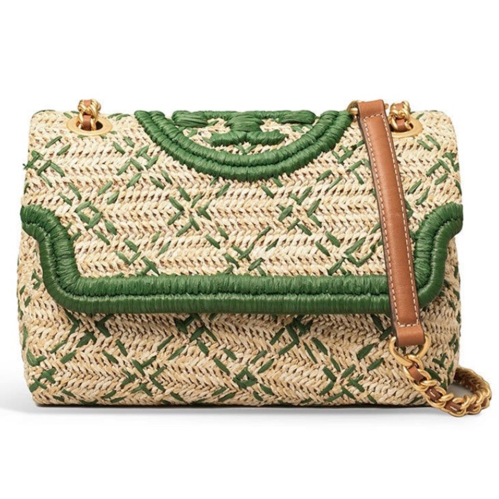 Tory Burch arugula straw shoulder bag